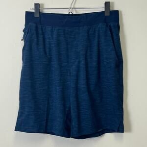 Lululemon T.H.E. Short 9 Inch Updated Heather Navy Lined Shorts Medium